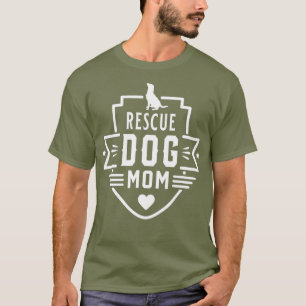 Camiseta Rescue Dog Mom cool Perro lover Día de la Madre Gi