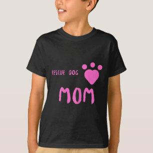 Camiseta Rescue Dog Mom Cute Rescue Dog