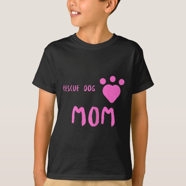 Camiseta Rescue Dog Mom Cute Rescue Dog (Anverso)