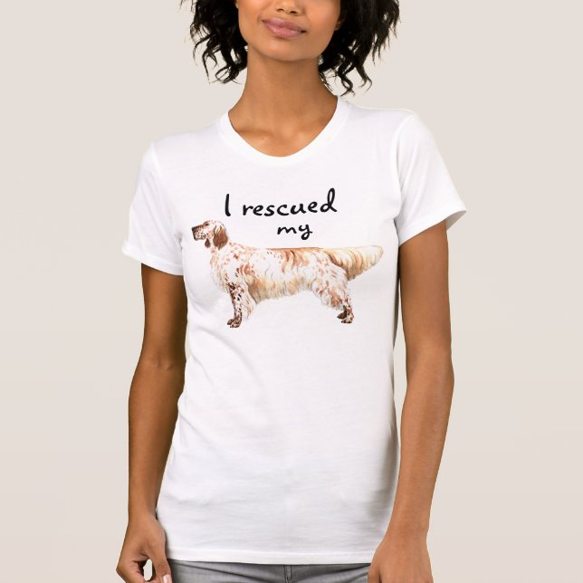 Camiseta Rescue English Setter (Anverso)