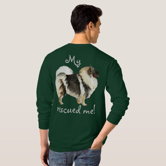 Camiseta Rescue Keeshond (Reverso completo)