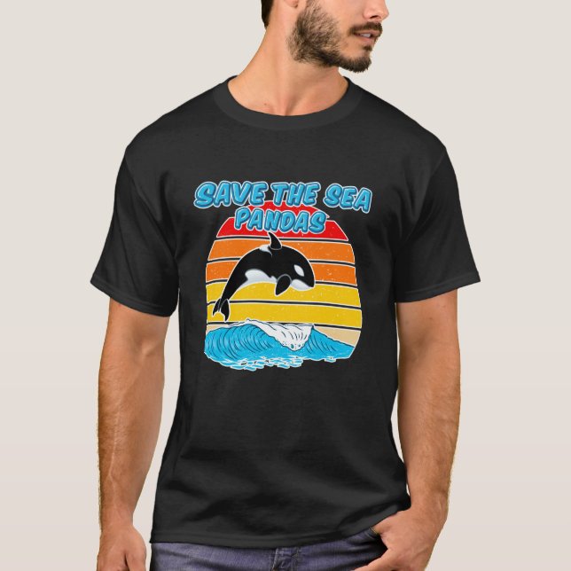Camiseta Rescue Killer Whale Orcas Save The Sea Pandas Mari (Anverso)