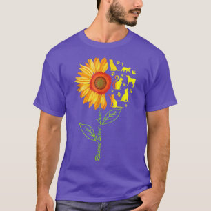 Camiseta RESCUE SAVE LOVE PET Animal Shelter Sunflower Gift
