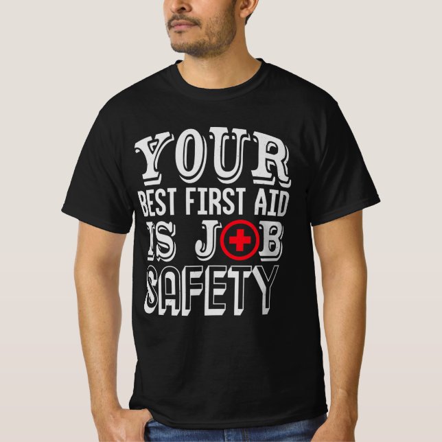 Camiseta rescue service work paramedic first aider (Anverso)