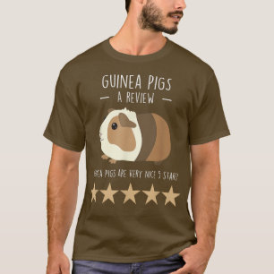 Camiseta Reseña de cerdo guineana, graciosa Mascota animal 