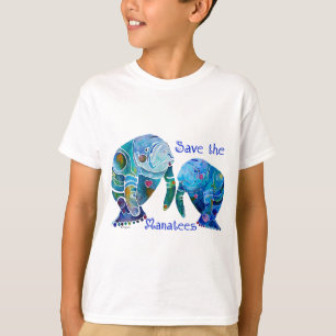 Camiseta Reserva de la Florida los Manatees en azules vivos