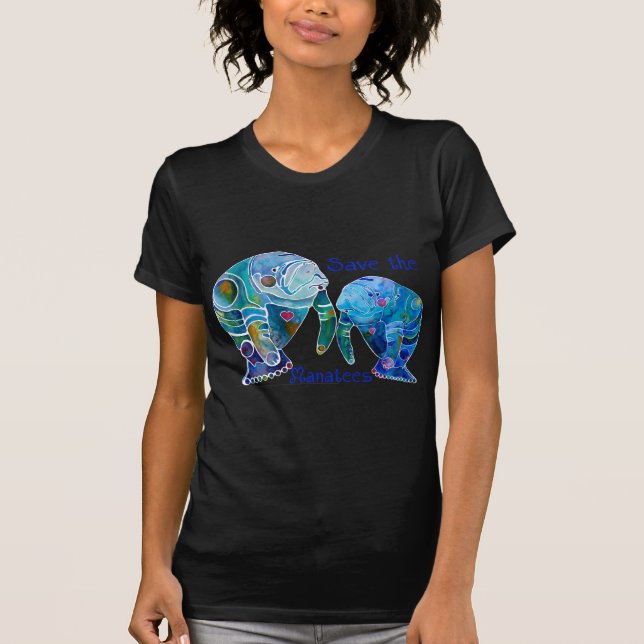 Camiseta Reserva de la Florida los Manatees en azules vivos (Anverso)