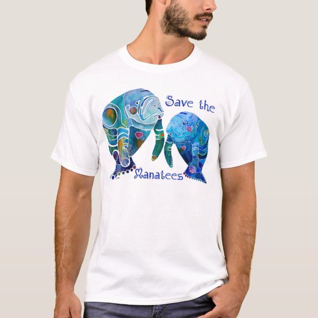 Camiseta Reserva de la Florida los Manatees en azules vivos (Anverso)
