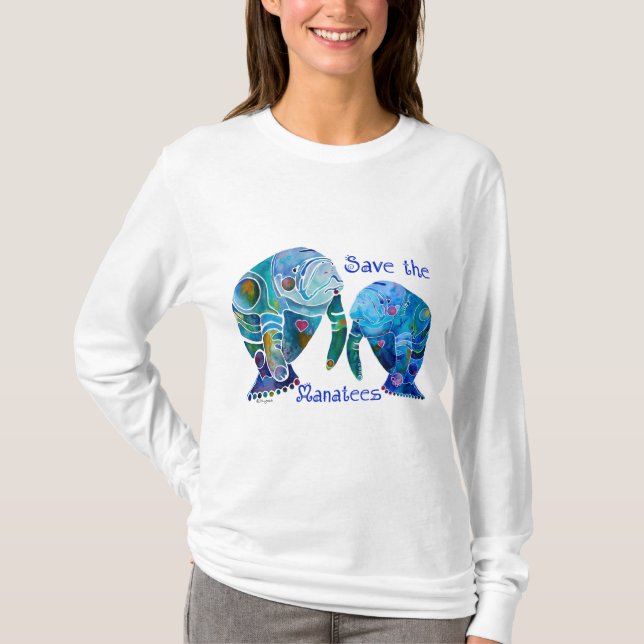 Camiseta Reserva de la Florida los Manatees en azules vivos (Anverso)