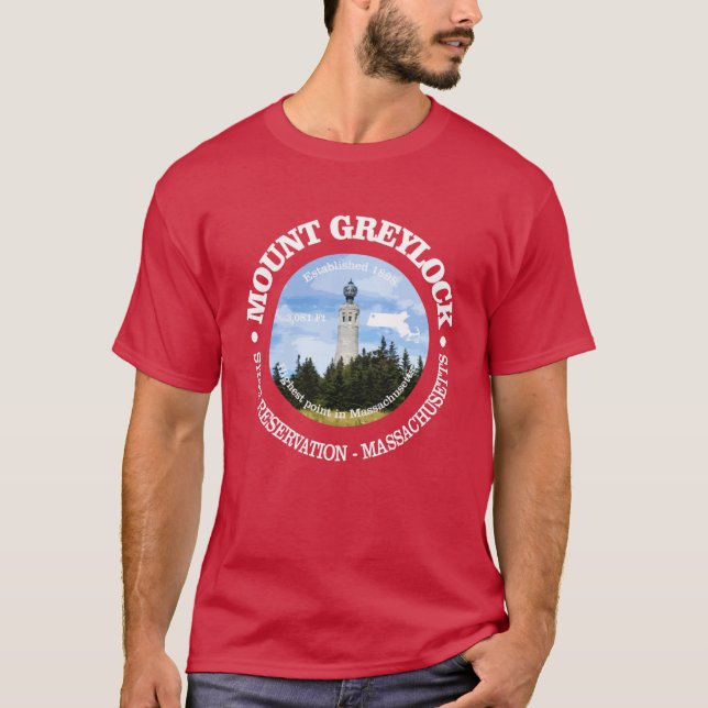 Camiseta Reserva Estatal Mount Greylock Sobredimensionada (Anverso)