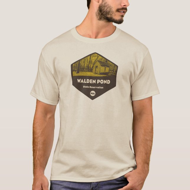 Camiseta Reserva Estatal Walden Pond Massachusetts (Anverso)
