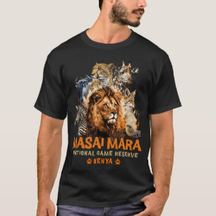 Camiseta Reserva Nacional de Masai Mara Safari en África