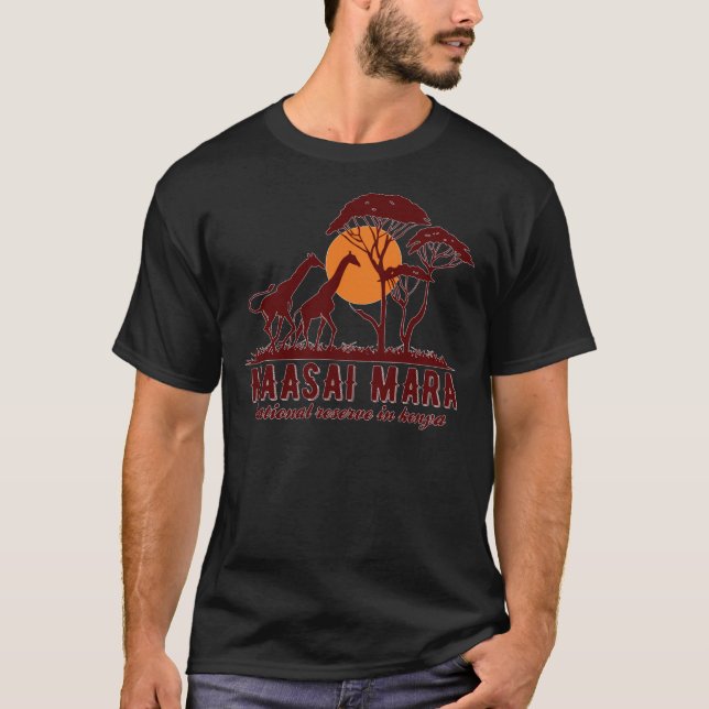 Camiseta Reserva Nacional Maasai Mara En Kenia (Anverso)