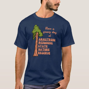 Camiseta Reserva Natural Estatal de Redwoods Retro Armstron