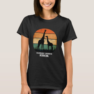 Camiseta Reserva Samburu, Kenia Safari de jirafas Parque Na
