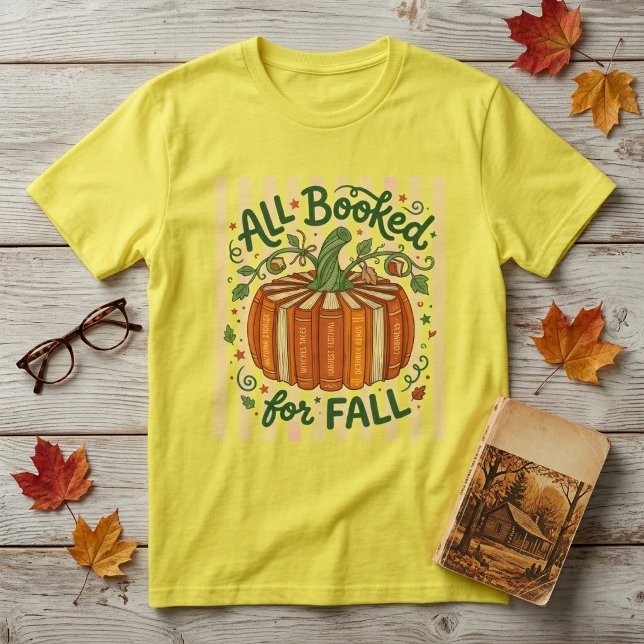 Camiseta Reservado para Libros de Otoño Calabaza (Subido por el creador)