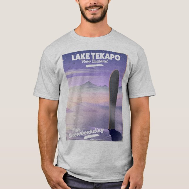 Camiseta reservar un viaje hoy lago Tekapo Nueva Zelanda (Anverso)