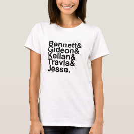 Camiseta Reserve al novio Bennett, Gideon, Kellan, Travis…
