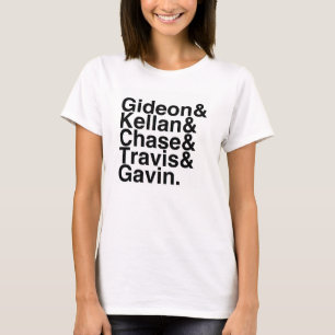 Camiseta Reserve al novio Gideon, Kellan, caza, Travis…