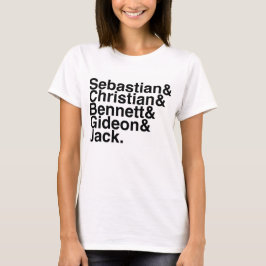 Camiseta Reserve al novio Sebastian, cristiano, Bennett…