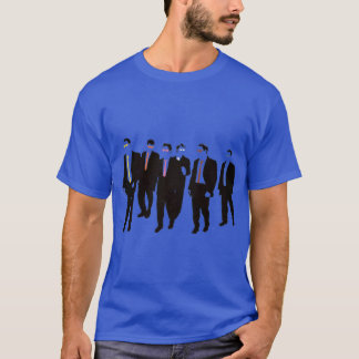 Camiseta Reservoir Dogs with colored ties and glasses vinta