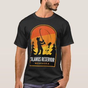 Camiseta Reservorio Calamus Nebraska Pshing Raglan
