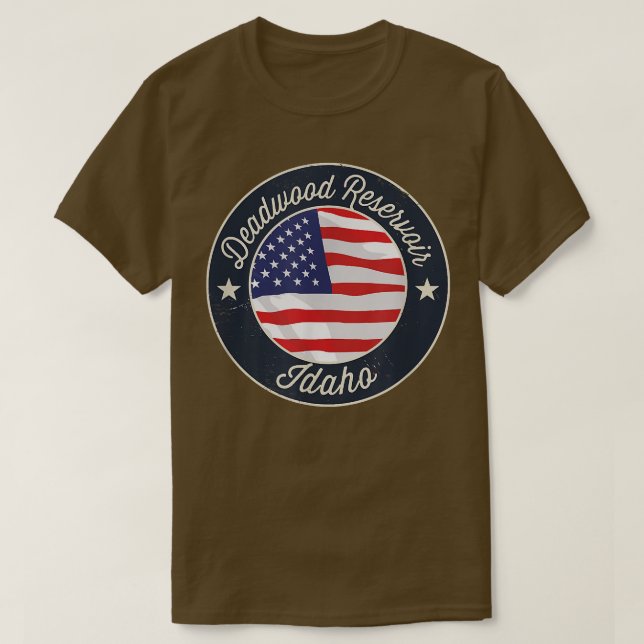 Camiseta Reservorio Deadwood - Patriotic Idaho Souvenir T-S (Diseño del anverso)