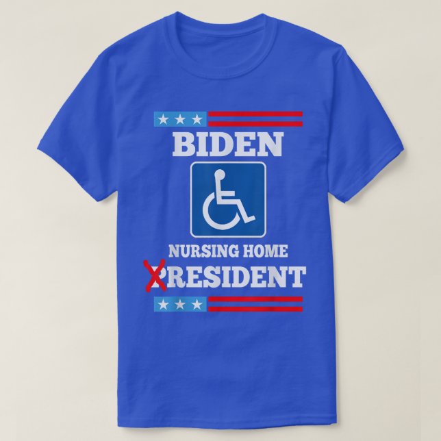 Camiseta Residente en casa de la Enfermería de Biden Funny  (Diseño del anverso)