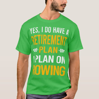 Camiseta Residuo de filas de filas de mi plan de retiro