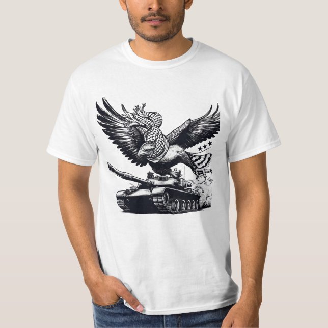 CAMISETA RESILIENCIA PALESTINA EAGLE (Anverso)