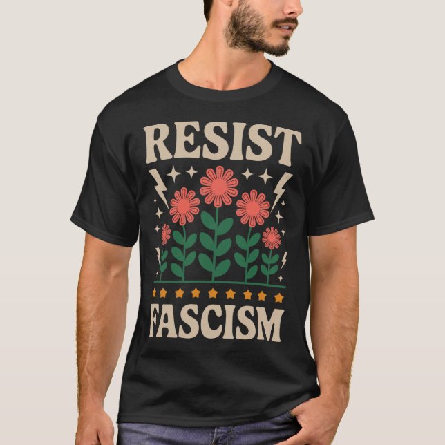 Camiseta Resist Fascism Protest Trump Anti Trump  (Anverso)