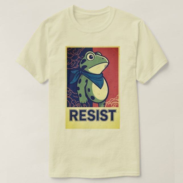 Camiseta Resist Frog Portland Frog Protest (Diseño del anverso)