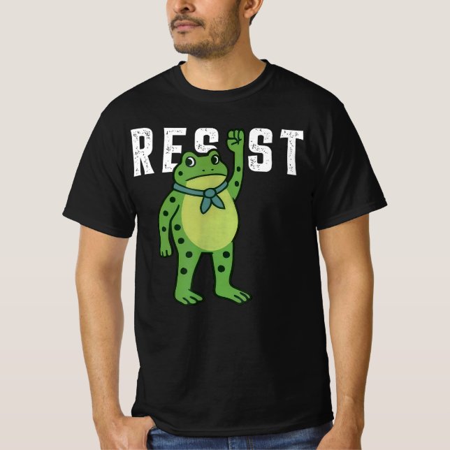 Camiseta Resist Frog Portland Frog Protest for Men Women (Anverso)