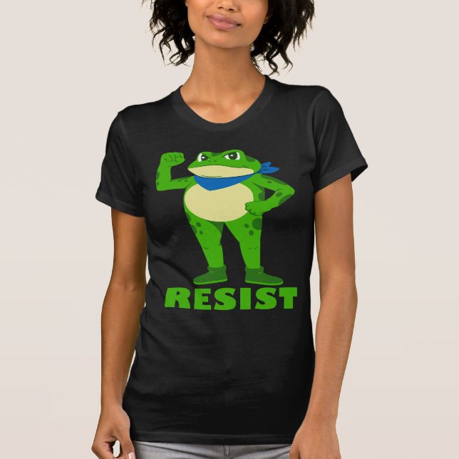 Camiseta Resist Frog Standing Strong (Anverso)