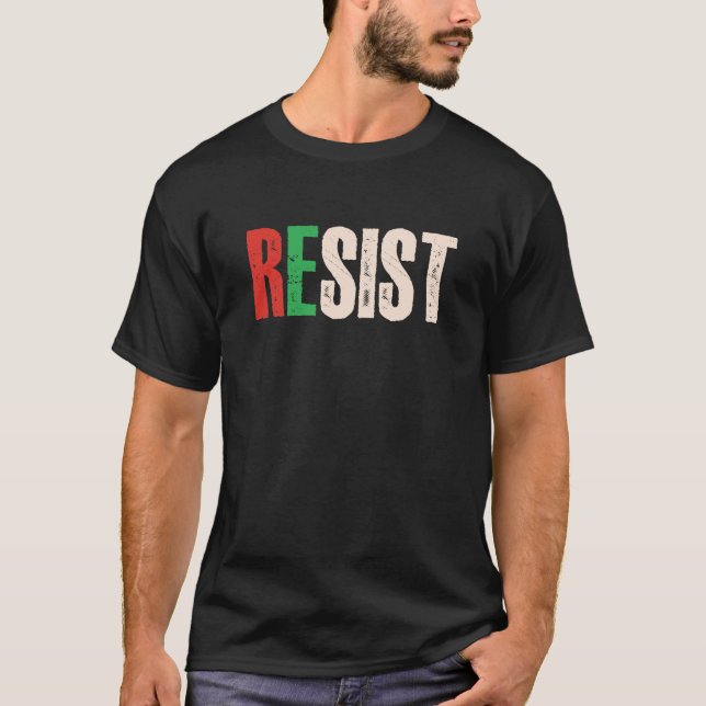 Camiseta Resist - Gaza/Palestine Free (Anverso)