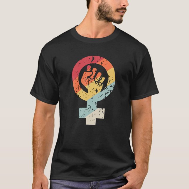 Camiseta Resist, Gender Equality T . Retro 70'S Feminism Te (Anverso)