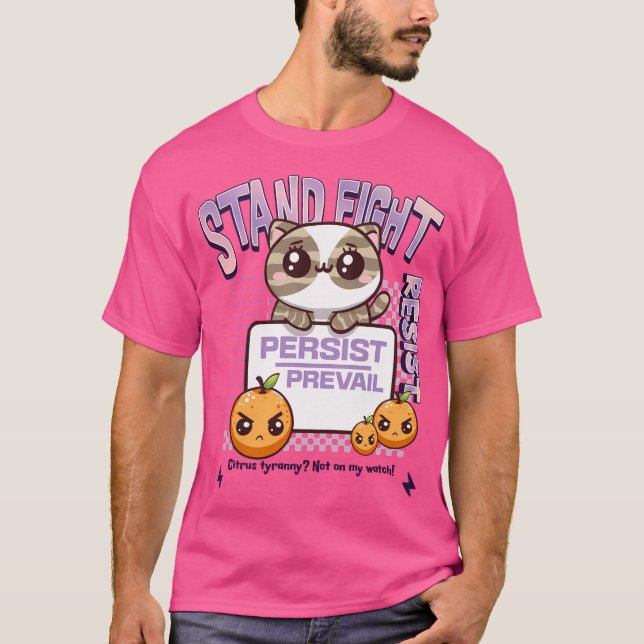 Camiseta Resist Naranja Tyranny (Anverso)