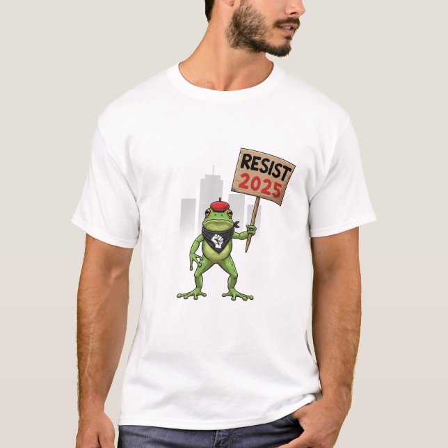 Camiseta Resist Portland Frog Protest (Anverso)