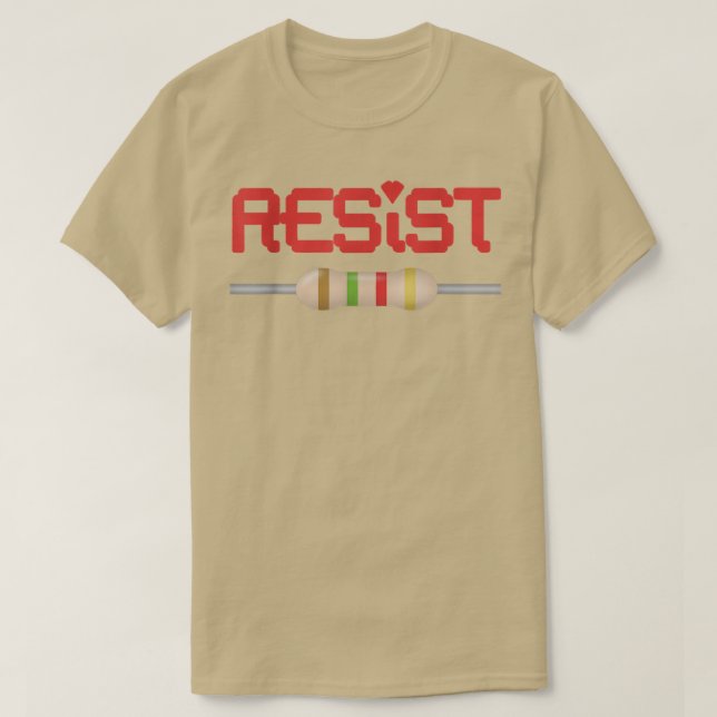 Camiseta Resist Resistor  (Diseño del anverso)