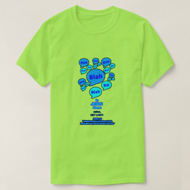 Camiseta Resist the devil - Blue Logo - (Diseño del anverso)