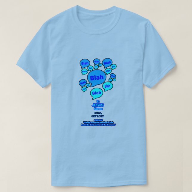 Camiseta Resist the devil - Blue Logo - (Diseño del anverso)