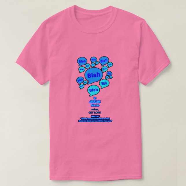 Camiseta Resist the devil - Blue Logo - (Diseño del anverso)