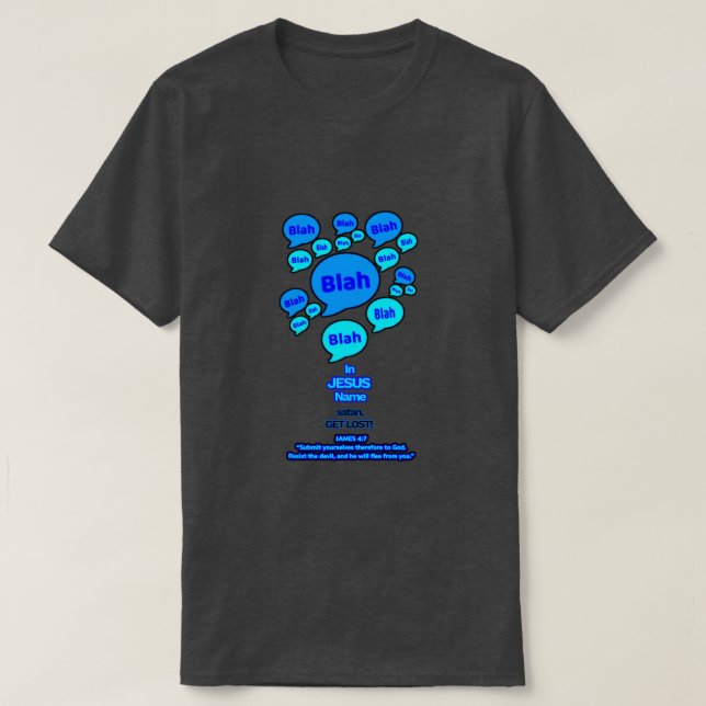 Camiseta Resist the devil - Blue Logo  (Diseño del anverso)