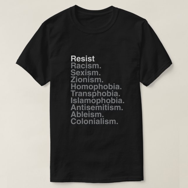 Camiseta ¡Resista! (Diseño del anverso)