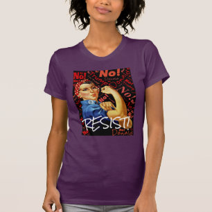 Camiseta "Resista" a presidente Trump With Rosie