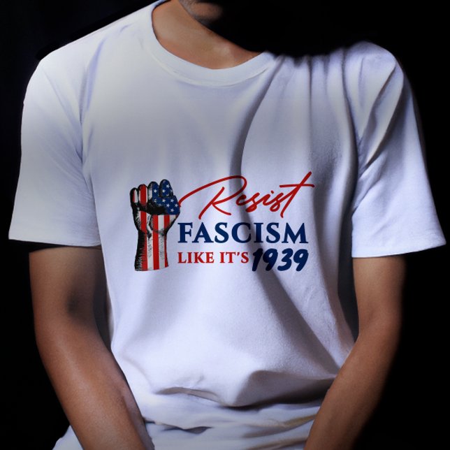 Camiseta Resista al fascismo como la protesta contra Trump  (Subido por el creador)