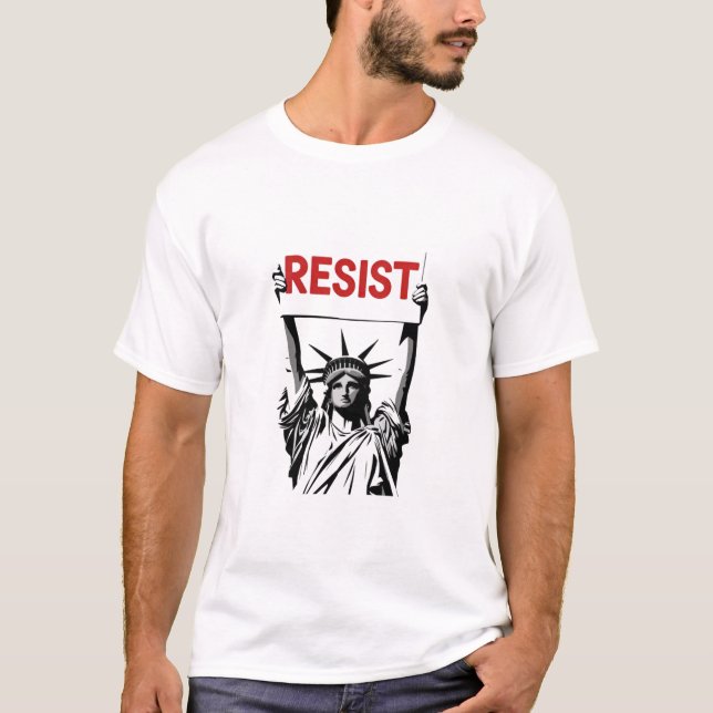 Camiseta Resista al fascismo Floral Transgénero LGBTQ Anti  (Anverso)