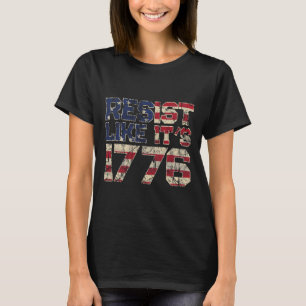 Camiseta Resista como si fuera la bandera estadounidense de