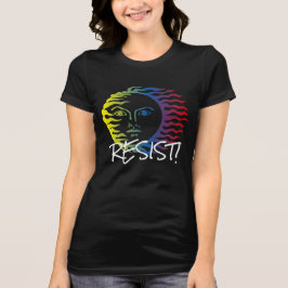 Camiseta "Resista" con este Sun colorido