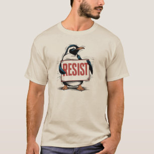 Camiseta Resista de pingüino empoderado - Arte activista
